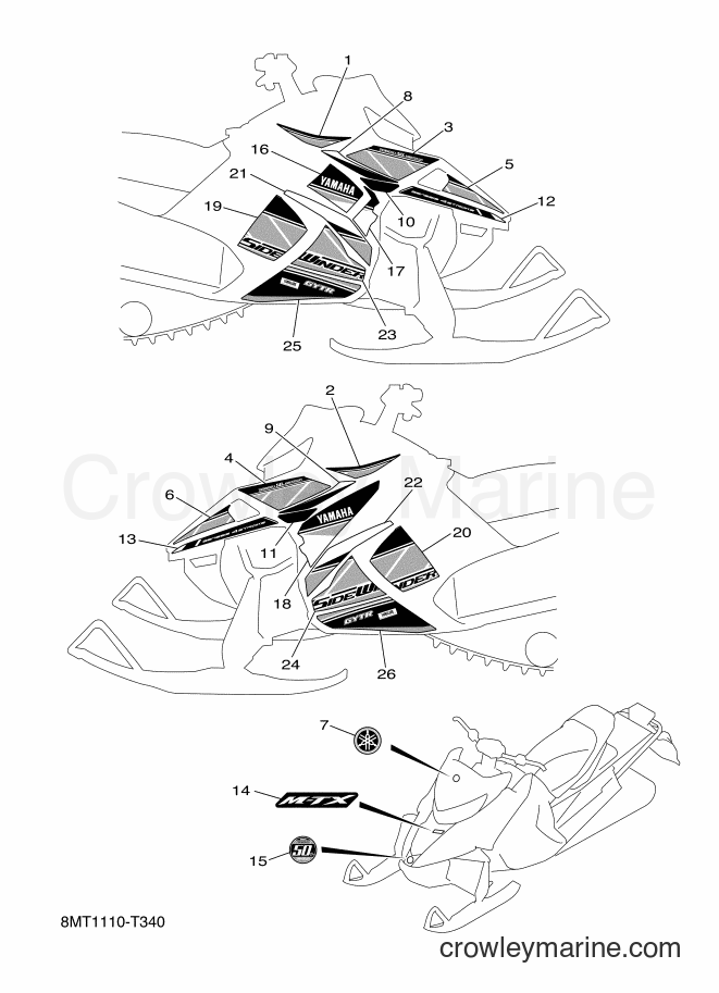 2018 Snowmobile SRS10ML62 - SRS10ML62 (8MT2) [010] - GRAPHIC & EMBLEM