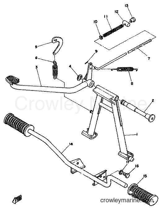 1978 Scooter FS1DX - FS1DX (2G1) [998] - STAND & FOOTREST