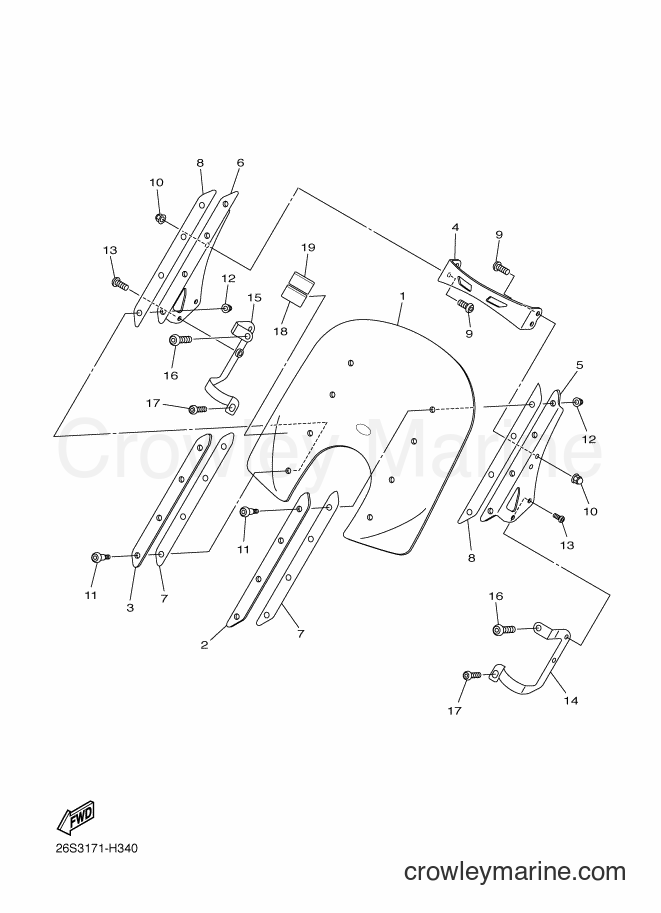 Yamaha Motors XVS950CT (26SC) [020] - COWLING