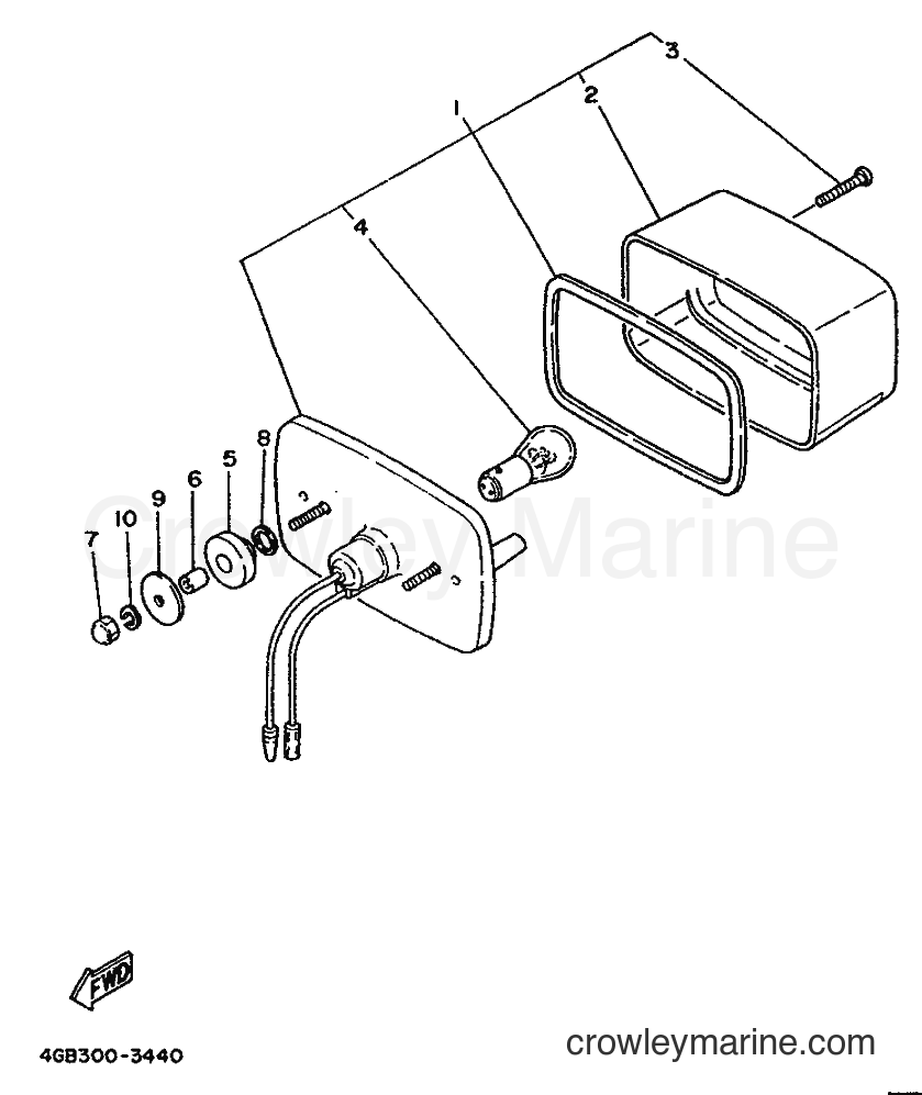 1993 ATV YFM400FW - YFM400FW (4GB2) [010] - TAILLIGHT