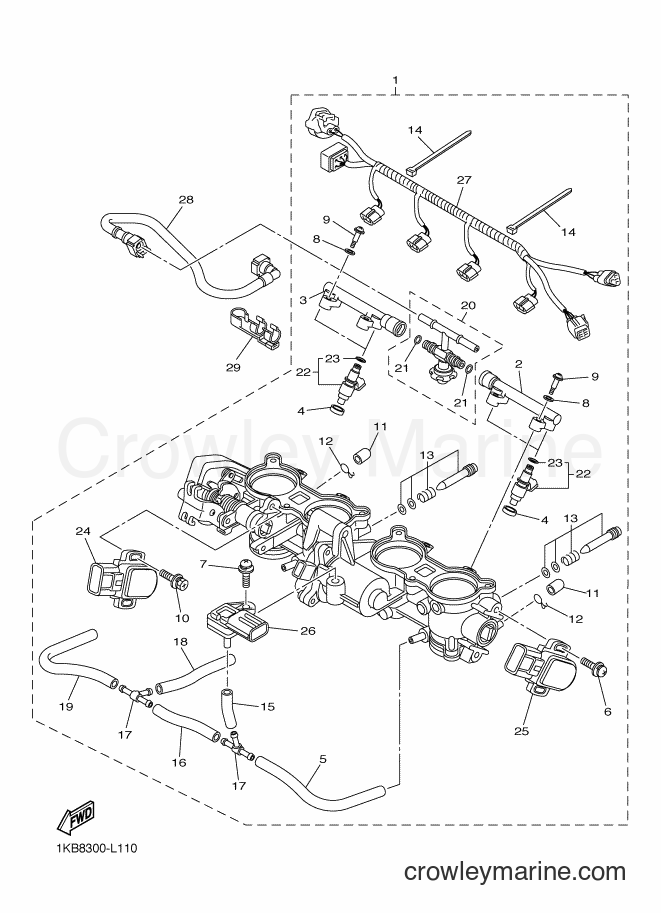 2012 Sport Bike YZF-R1 - YZF-R1 (1KBD) [010] - INTAKE 2