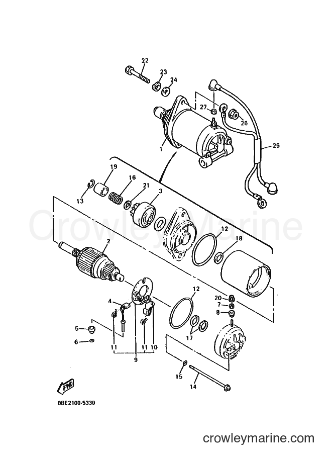 Yamaha Motors CS340E (8BE2) [020] - STARTING MOTOR
