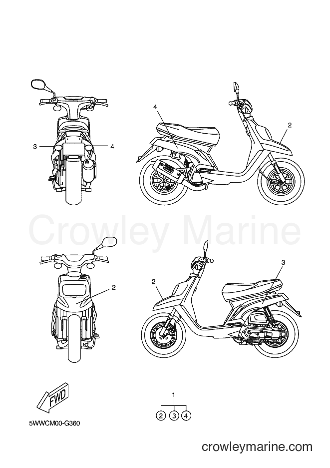 2008 Scooter CW50 - CW50 (5WWC) [010] - GRAPHIC & EMBLEM