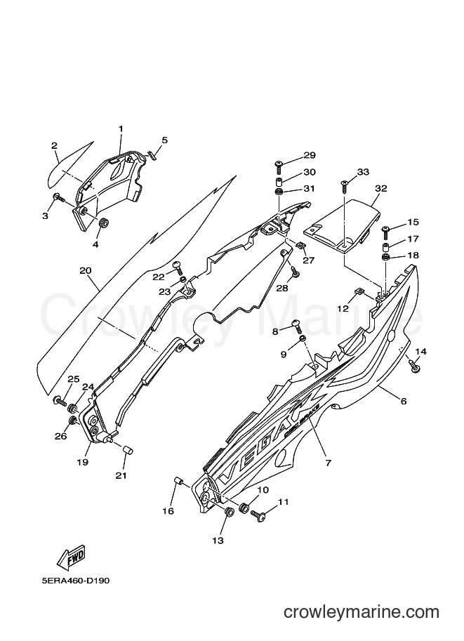 2005 Scooter T105SE - T105SE (5ERA) [010] - SIDE COVER