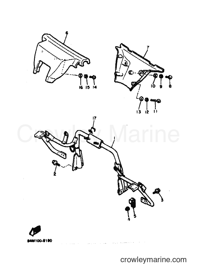1990 Snowmobile EX570EP/HEP - EX570EP/HEP (87Y1) [010] - STEERING GATE