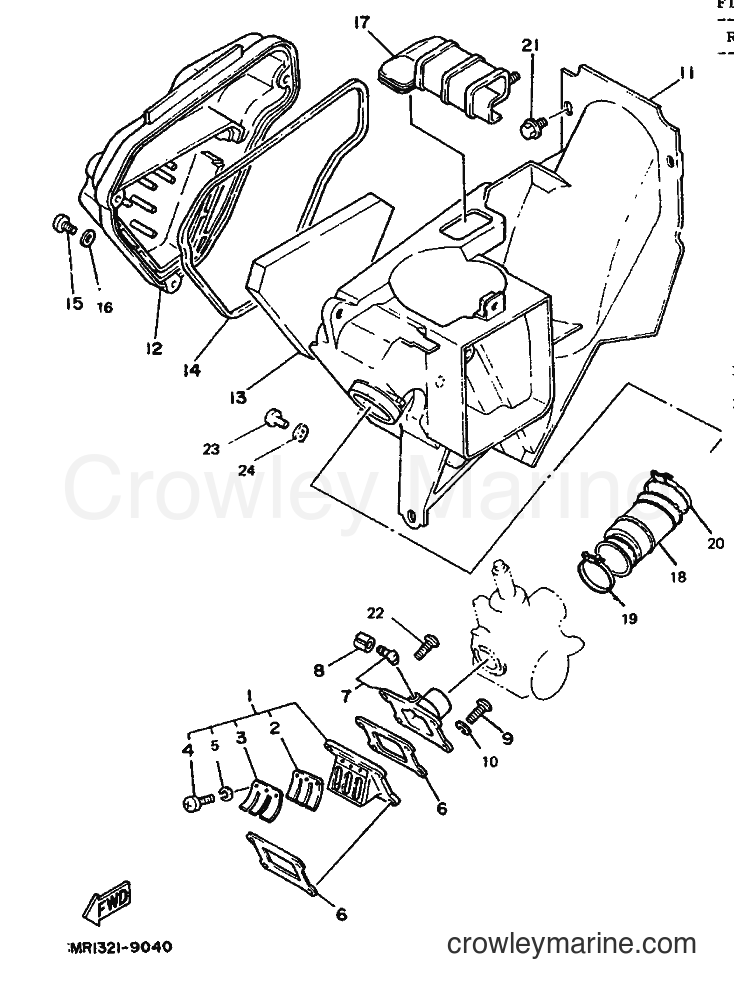 1992 Scooter DT50R - DT50R (4AD2) [999] - INTAKE