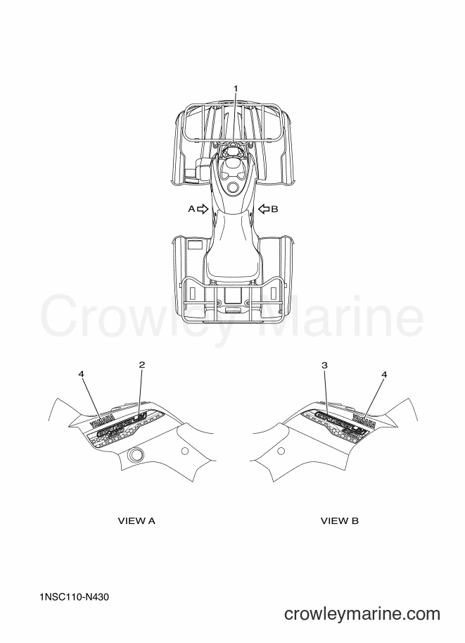 Yamaha Motors YFM350A (B145) [010] - GRAPHICS