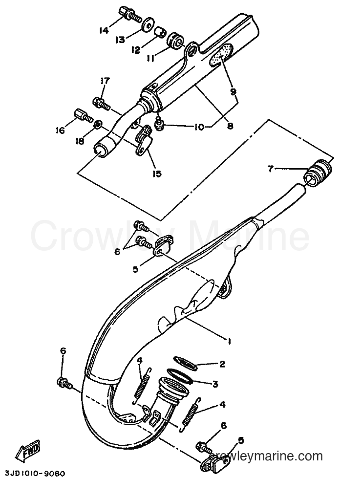 Yamaha Motors YZ125 (3JD1) [99A] - EXHAUST