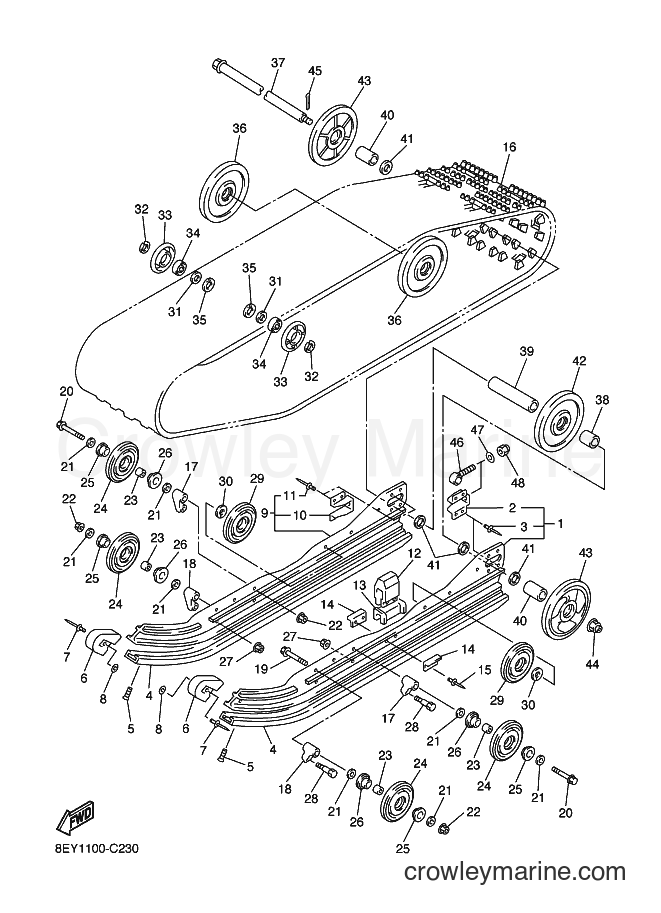 2004 Snowmobile SXV60ER - SXV60ER (8EY1) [020] - TRACK SUSPENSION 1