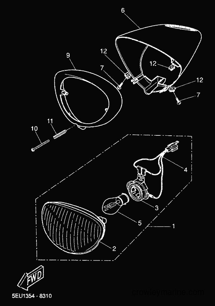 Yamaha Motors YH50 (5FV3) [020] - HEADLIGHT