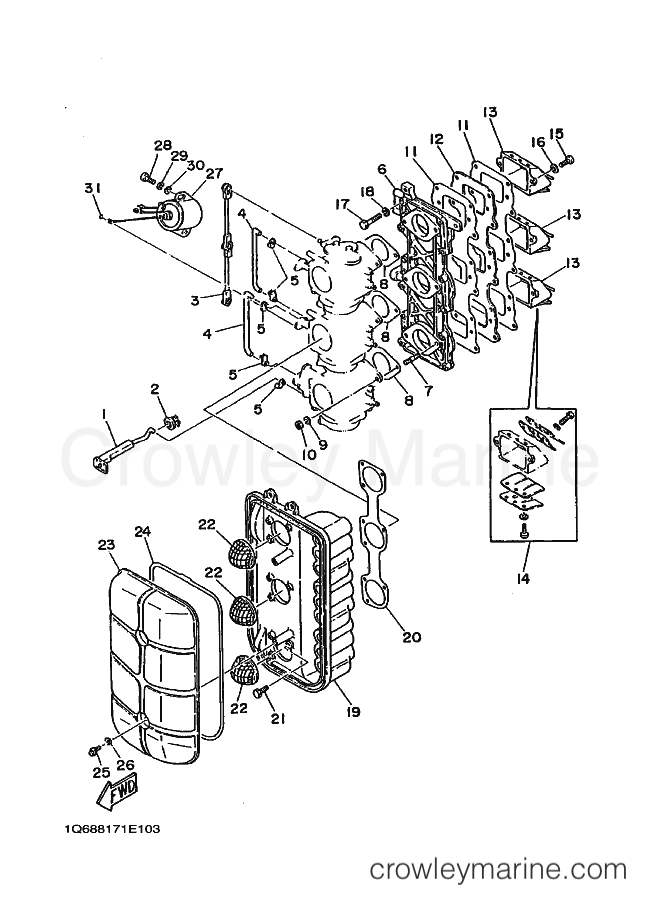 Yamaha Motors 85AE (688) [030] - INTAKE