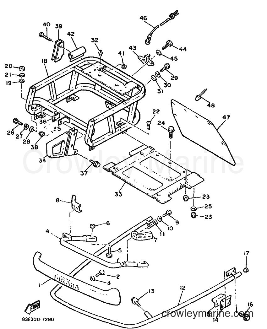 1987 Snowmobile ET340TRL - ET340TRL (83E) [999] - BUMPER