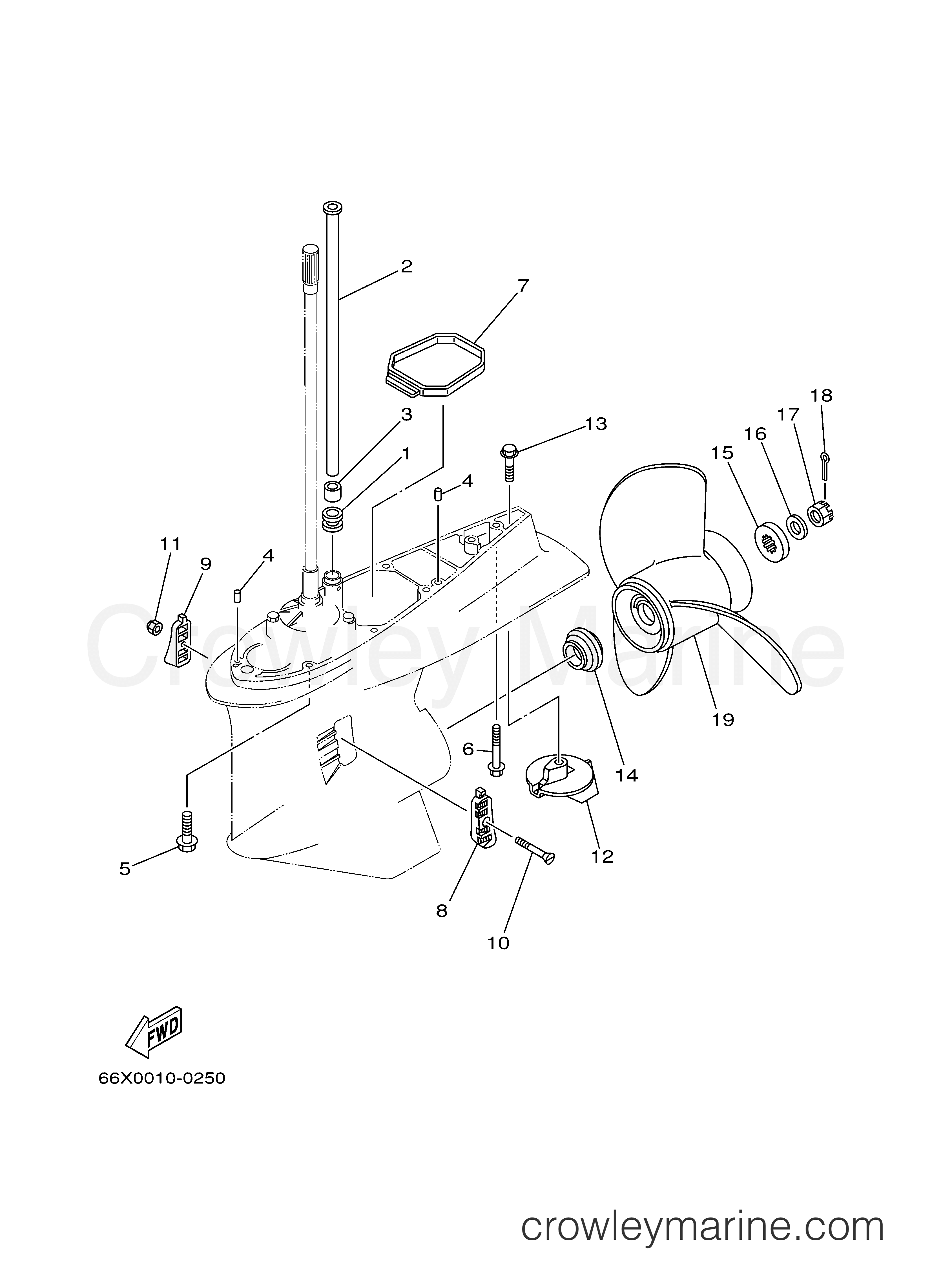 Yamaha Motors VX200TLRY - LOWER CASING DRIVE 2