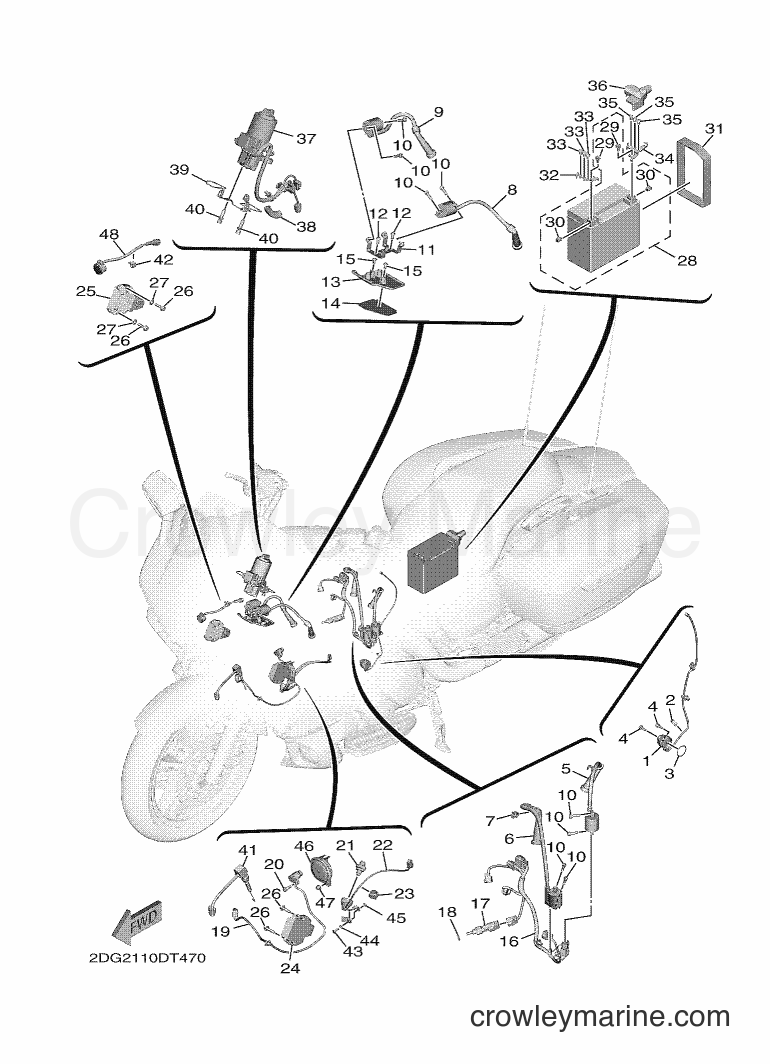 Yamaha Motors XV1900CFD (2DG6) [010] - ELECTRICAL 1