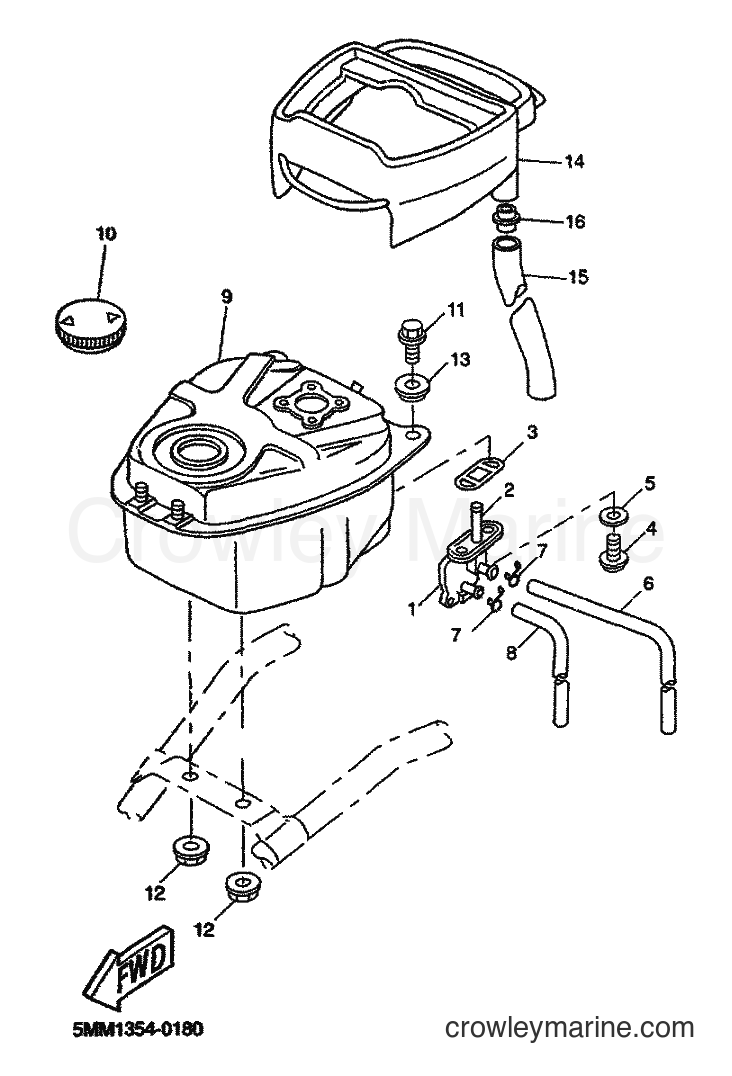 2000 Scooter CW50 - CW50 (5MN1) [040] - FUEL TANK