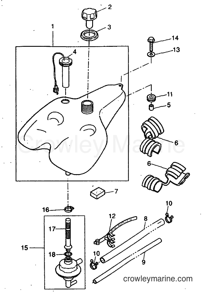 1999 Scooter YH50 - YH50 (5KG1) [010] - FUEL TANK