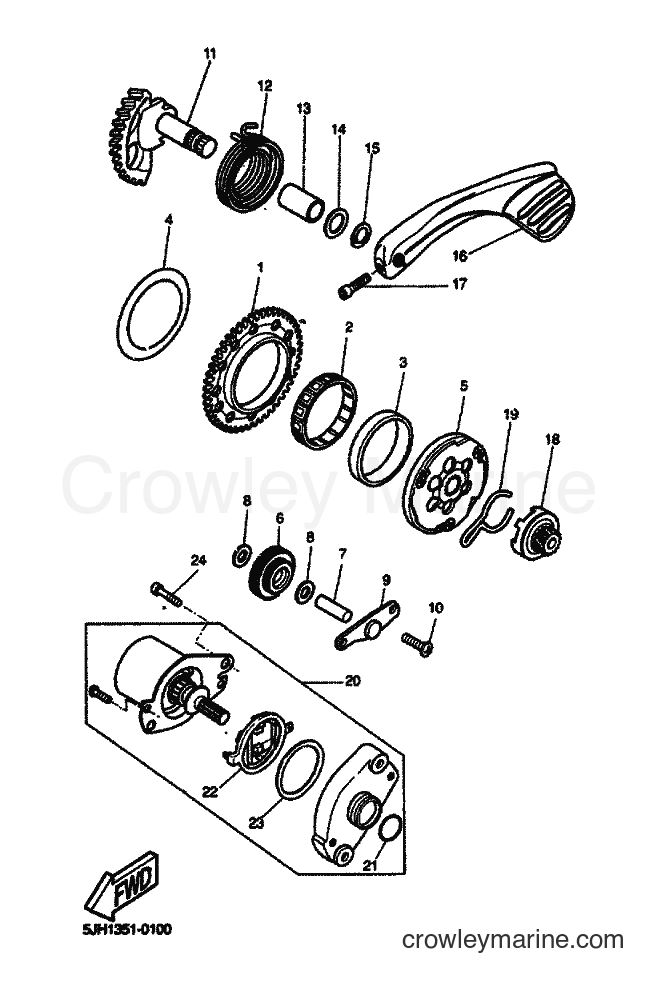 Yamaha Motors EW50 (5LH1) [020] - STARTER