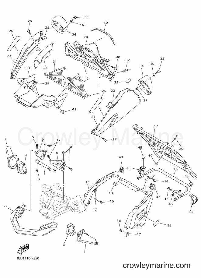 2017 Snowmobile RS10R - RS10R (8JU2) [020] - BUMPER