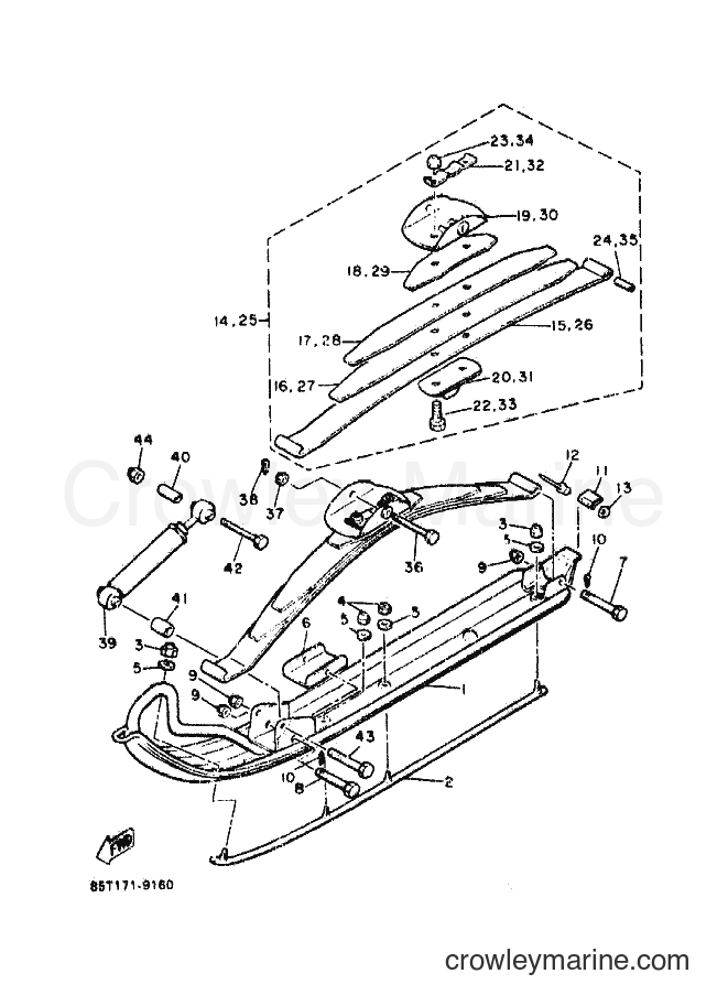 1989 Snowmobile ET400 - ET400 (85T1) [010] - SKI