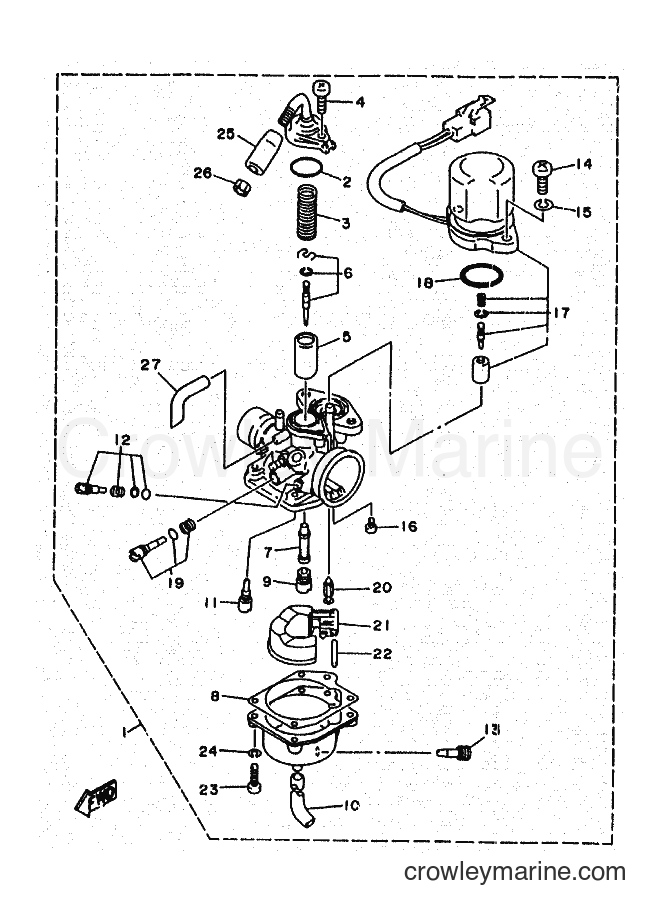1995 Scooter YA50R - YA50R (4PC4) [010] - CARBURETOR