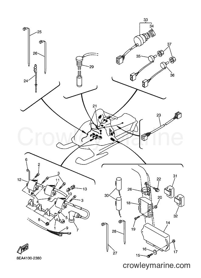 Yamaha Motors SX600 (8EA5) [030] - ELECTRICAL 1