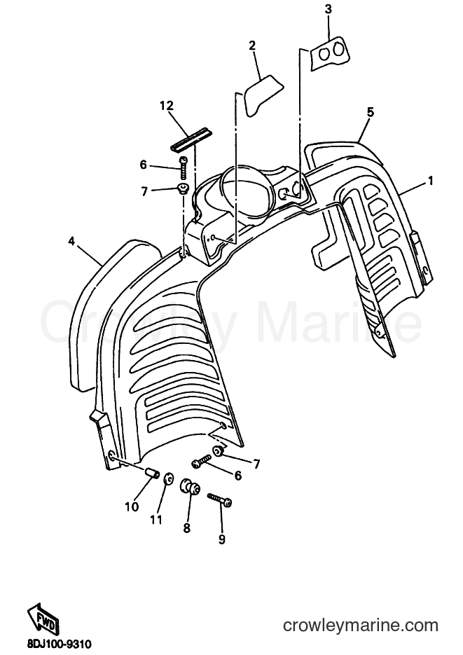 Yamaha Motors PZ500 (8DJ2) [030] - INSTRUMENT PANEL