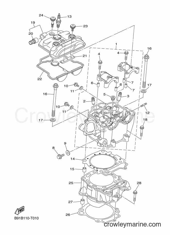 2018 Dirt Bike WR450F - WR450F (2GCB) [010] - CYLINDER