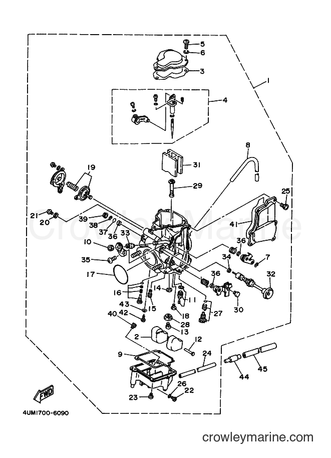2000 ATV YFM350FWSP - YFM350FWSP (4UM8) [010] - CARBURETOR