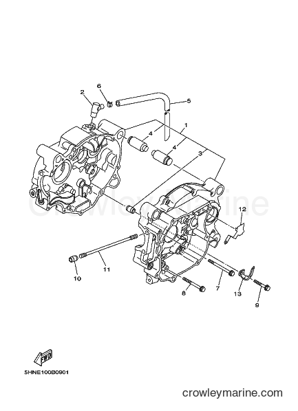 2003 Dirt Bike TT-R90E - TT-R90E (5HNF) [060] - CRANKCASE