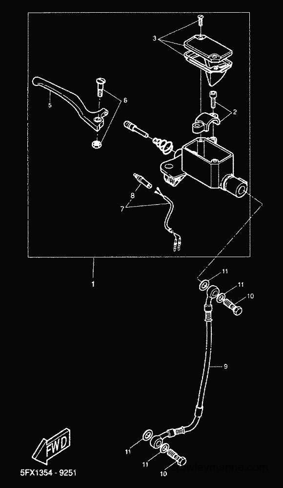 2000 Scooter CW50RS - CW50RS (5FXG) [010] - FRONT MASTER CYLINDER