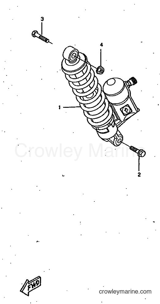 1998 Scooter CW50RSX - CW50RSX (4YF3) [999] - REAR SUSPENSION