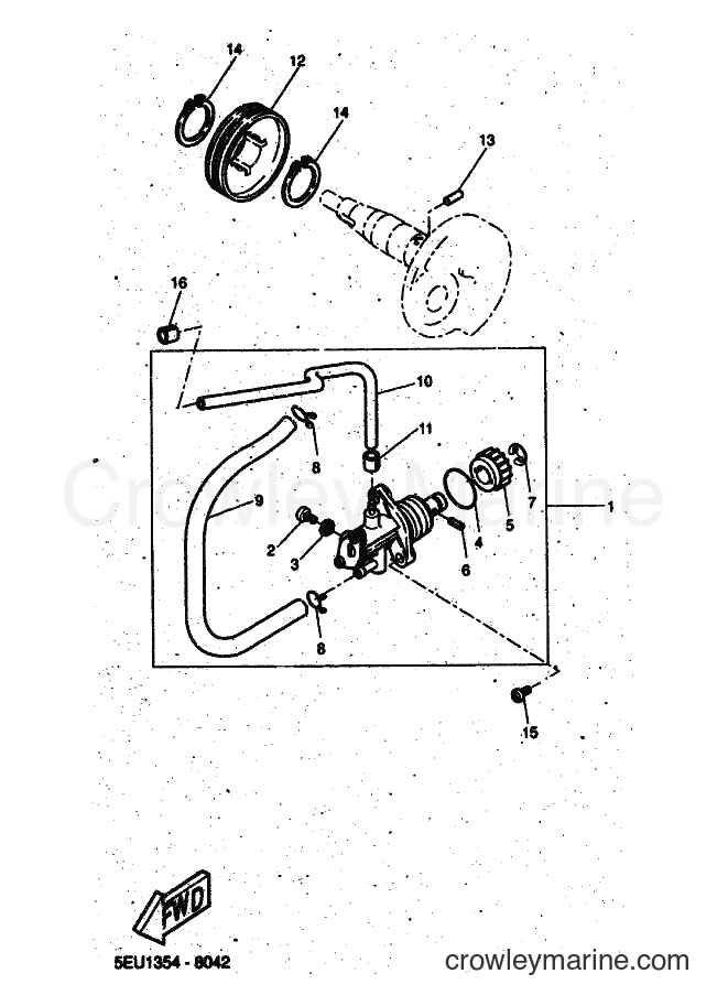 2001 Scooter YH50 - YH50 (5PF2) [030] - OIL PUMP