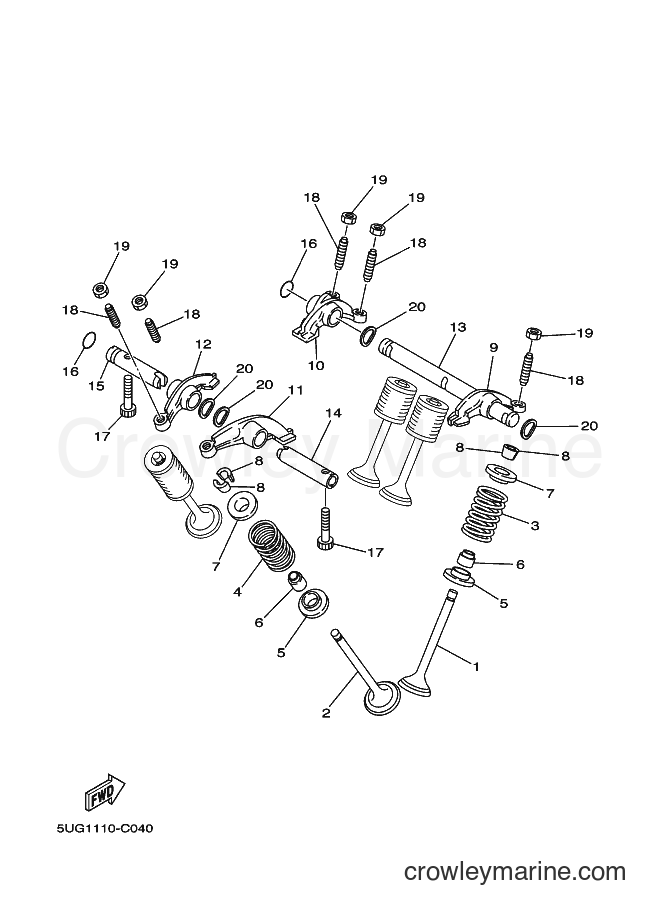 2004 ATV YXR660F - YXR660F (5UG2) [010] - VALVE