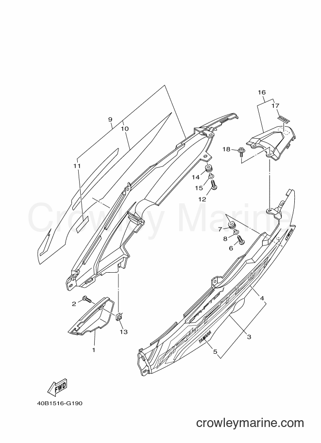 2009 Scooter T110C - T110C (40B1) [010] - SIDE COVER