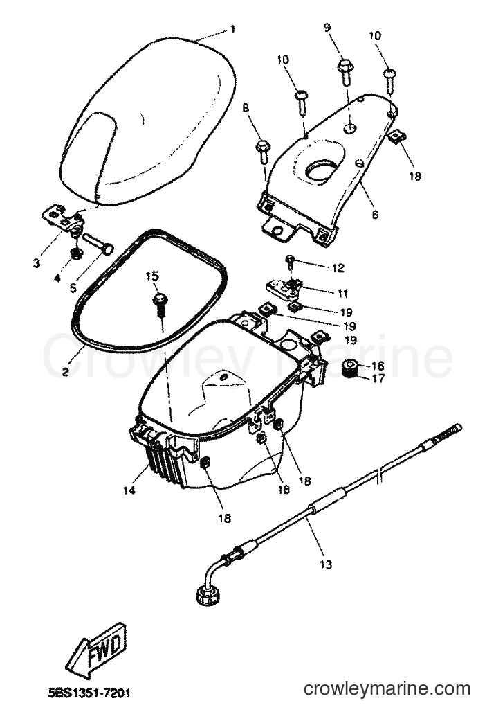 1999 Scooter YQ50 - YQ50 (5HE5) [010] - SEAT & CARRIER