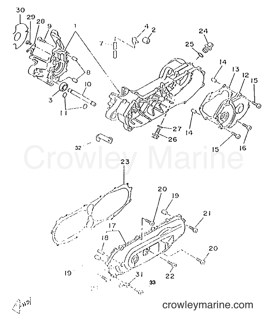 1995 Scooter CW50RS - CW50RS (4TD6) [999] - CRANKCASE