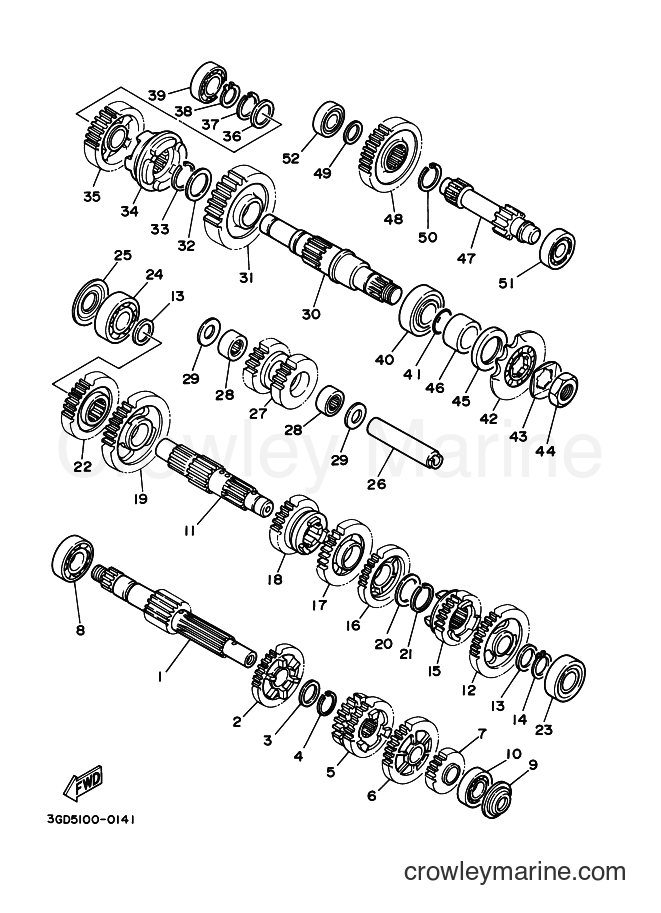 Yamaha Motors YFM350 (5YTJ) [010] - TRANSMISSION