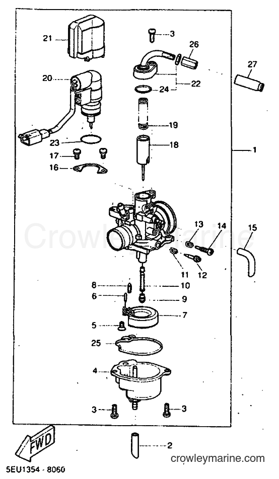 1999 Scooter YH50 - YH50 (5JB2) [030] - CARBURETOR