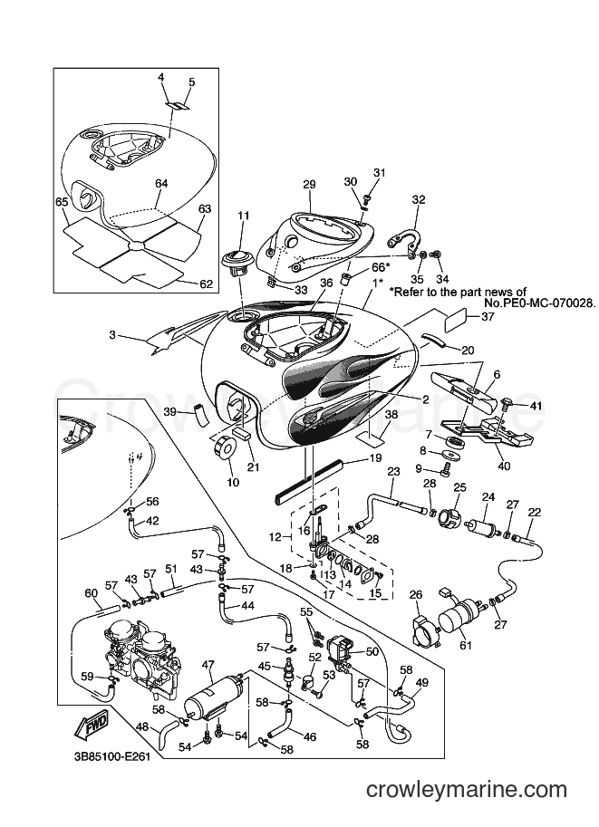 2006 Cruiser XVS1100 - XVS1100 (3B87) [010] - FUEL TANK