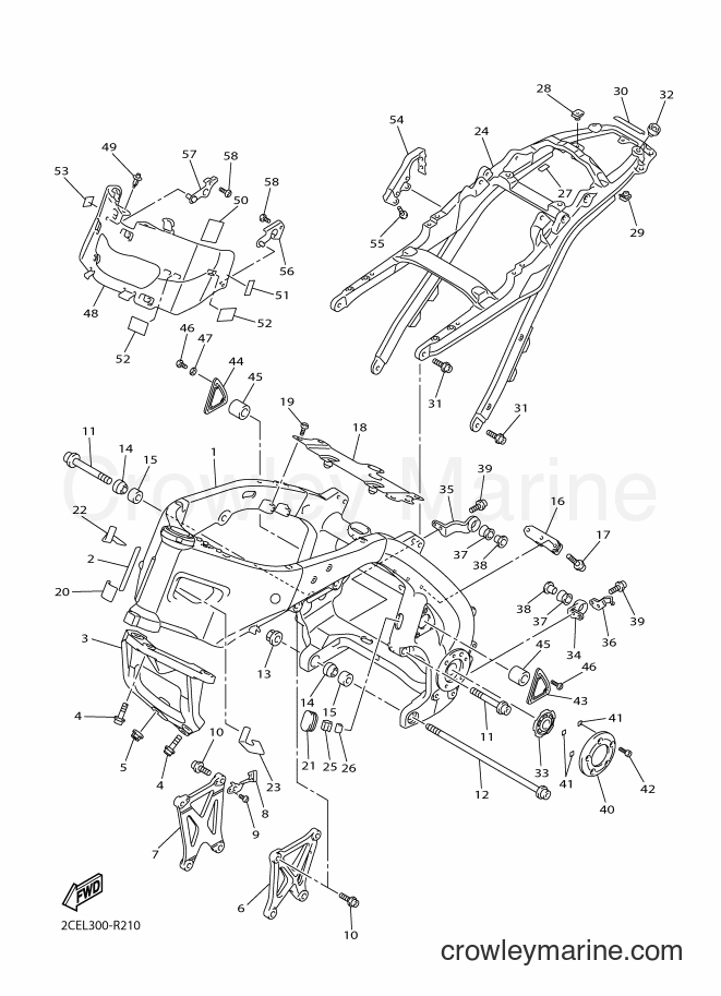 Yamaha Motors VMX17 (2CEL) [010] - FRAME