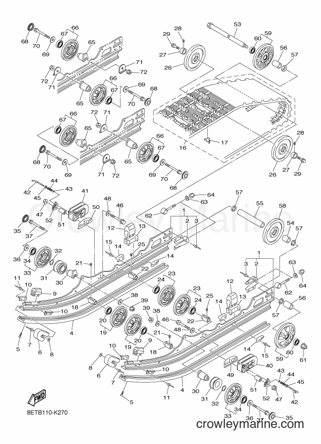2017 Snowmobile RS10VT - RS10VT (8ETH) [020] - TRACK SUSPENSION 1
