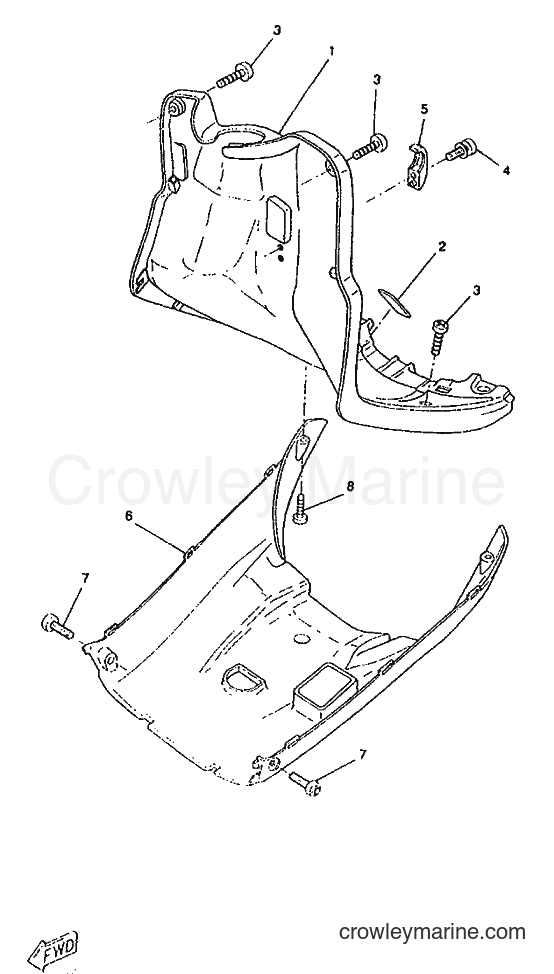 1996 Scooter CW50RS - CW50RS (4TD1) [999] - LEG SHIELD