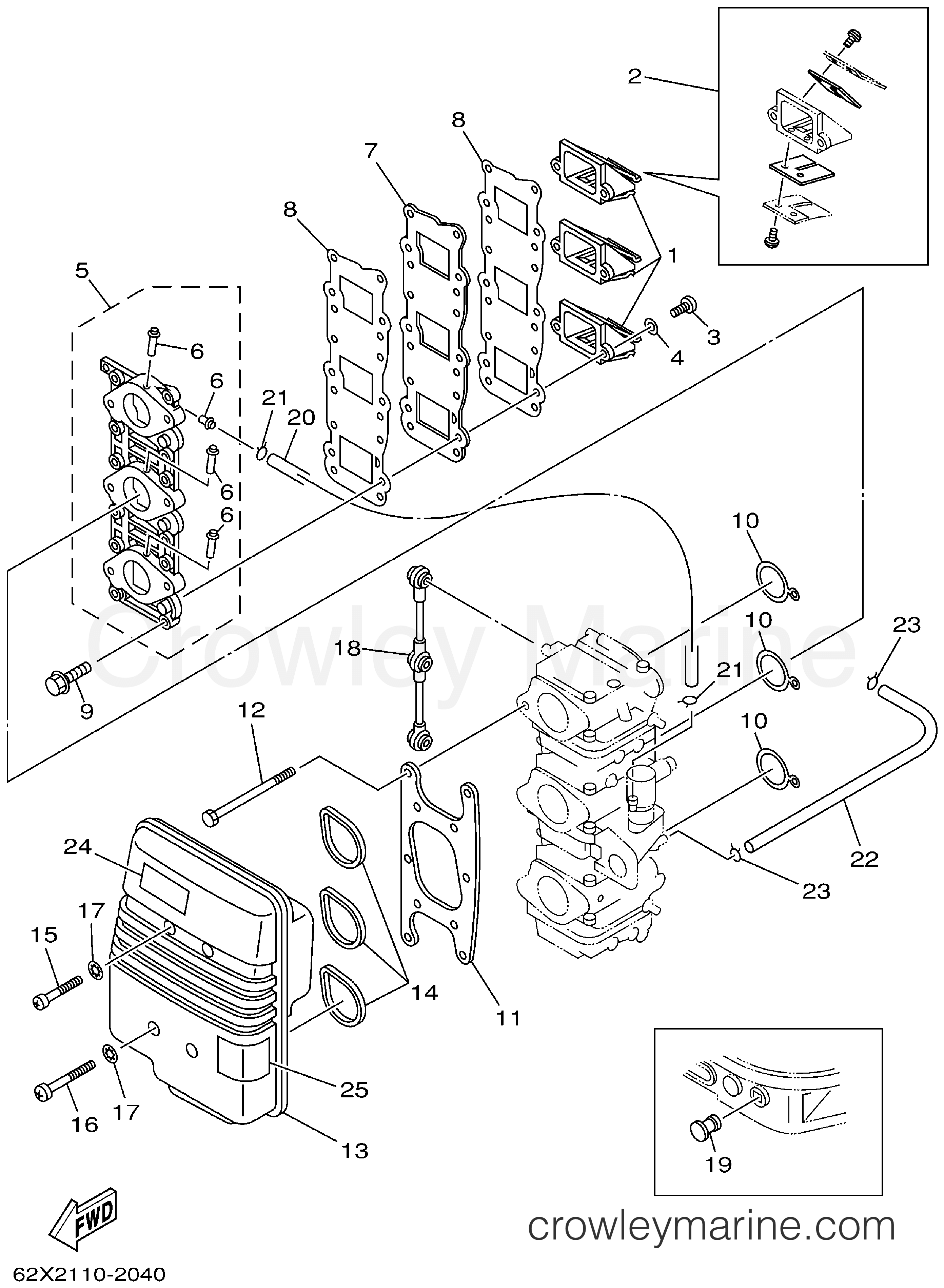 Yamaha Motors 50TLRA - INTAKE