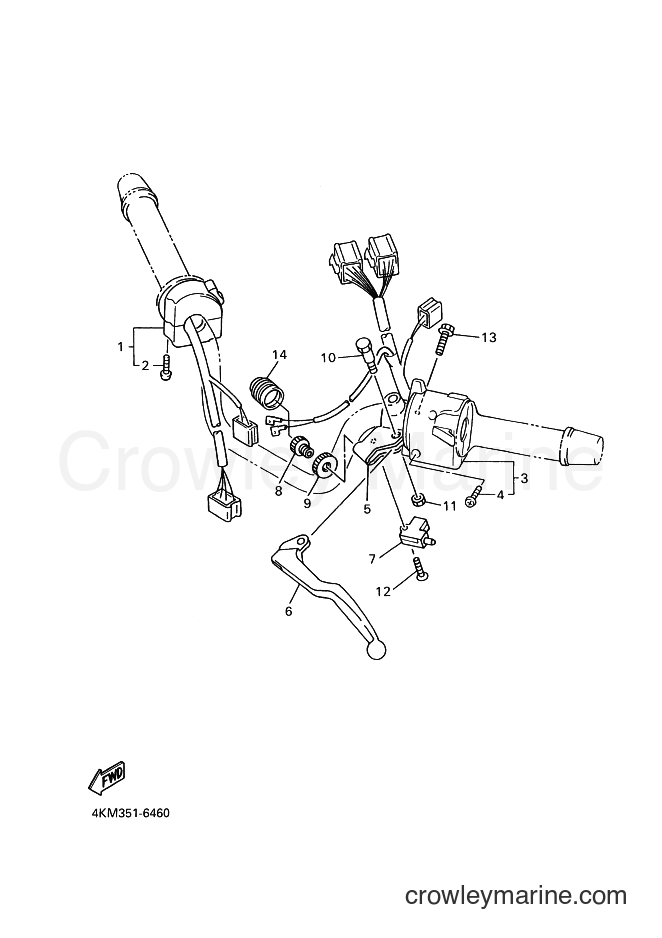 2002 Street Bike XJ900S - XJ900S (4KMD) [020] - HANDLE SWITCH & LEVER