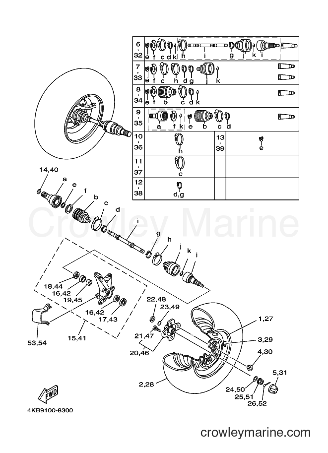1999 ATV YFM350FW-X - YFM350FW-X (4KBE) [010] - FRONT WHEEL