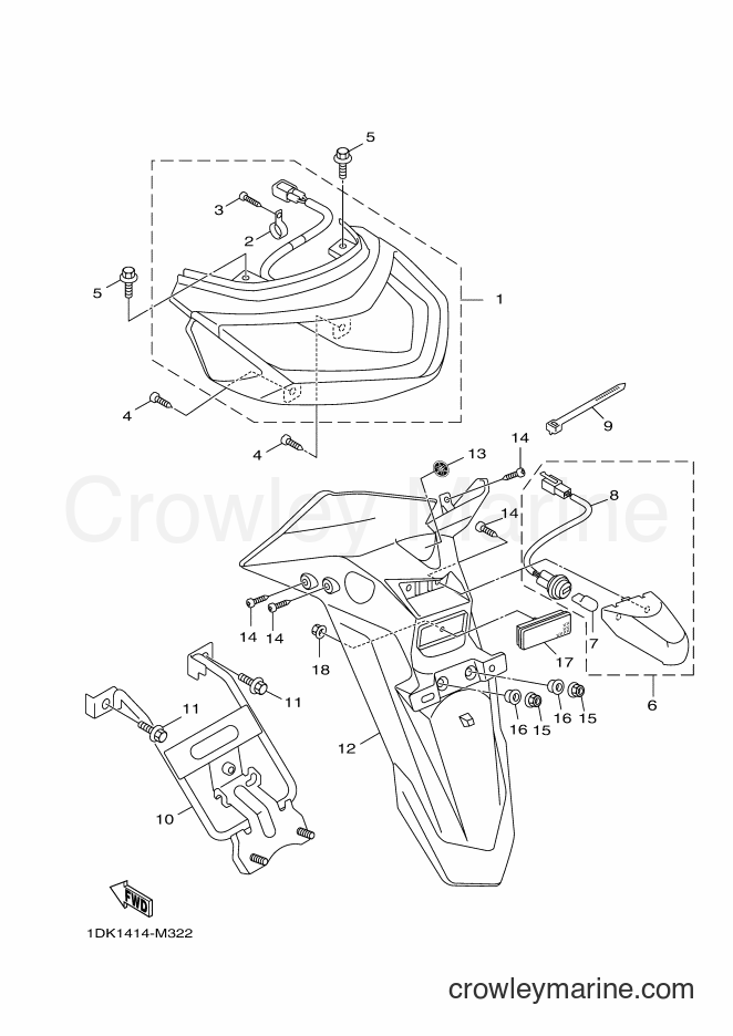 2014 Scooter XC125R - XC125R (2PE1) [050] - TAILLIGHT