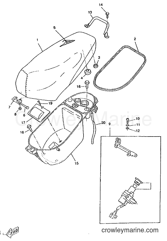 1995 Scooter CW50RS - CW50RS (4TD6) [999] - SEAT & CARRIER