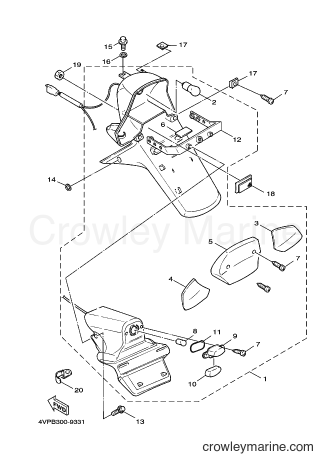 Yamaha Motors YW100 (4VPT) [010] - TAILLIGHT