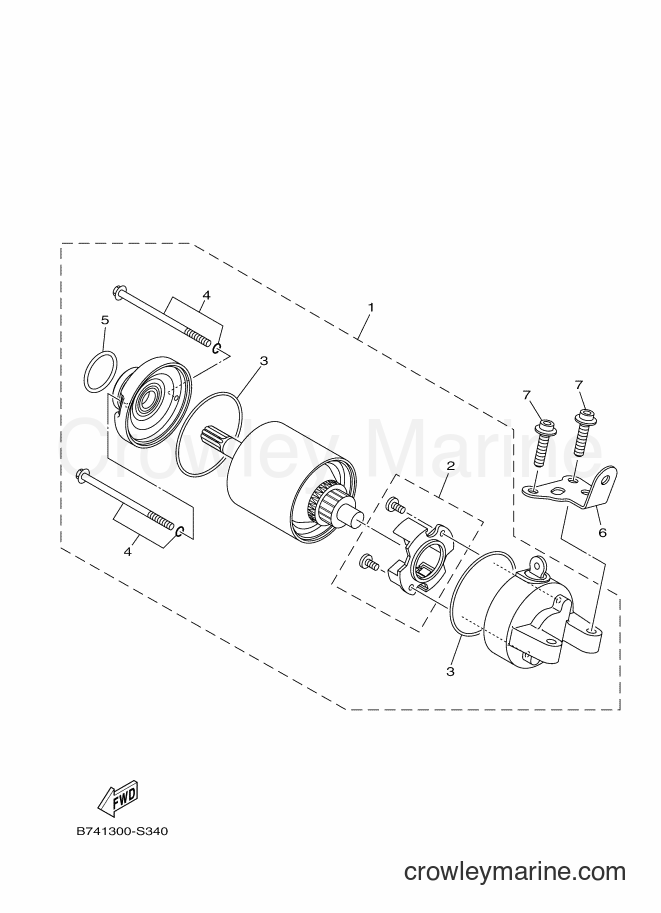 2017 Scooter CZD300-A - CZD300-A (B741) [010] - STARTING MOTOR