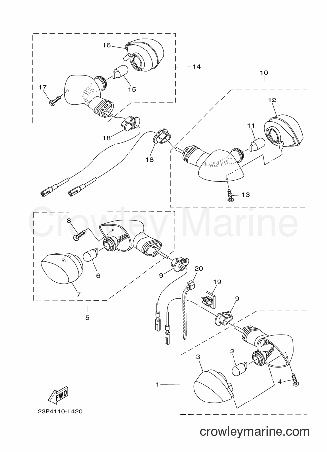 2012 Dirt Bike XT1200Z - XT1200Z (23P6) [010] - FLASHER LIGHT